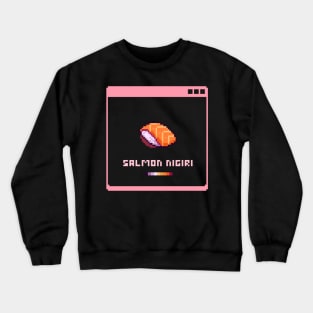 Salmon Nigiri By Kian Pixel Crewneck Sweatshirt